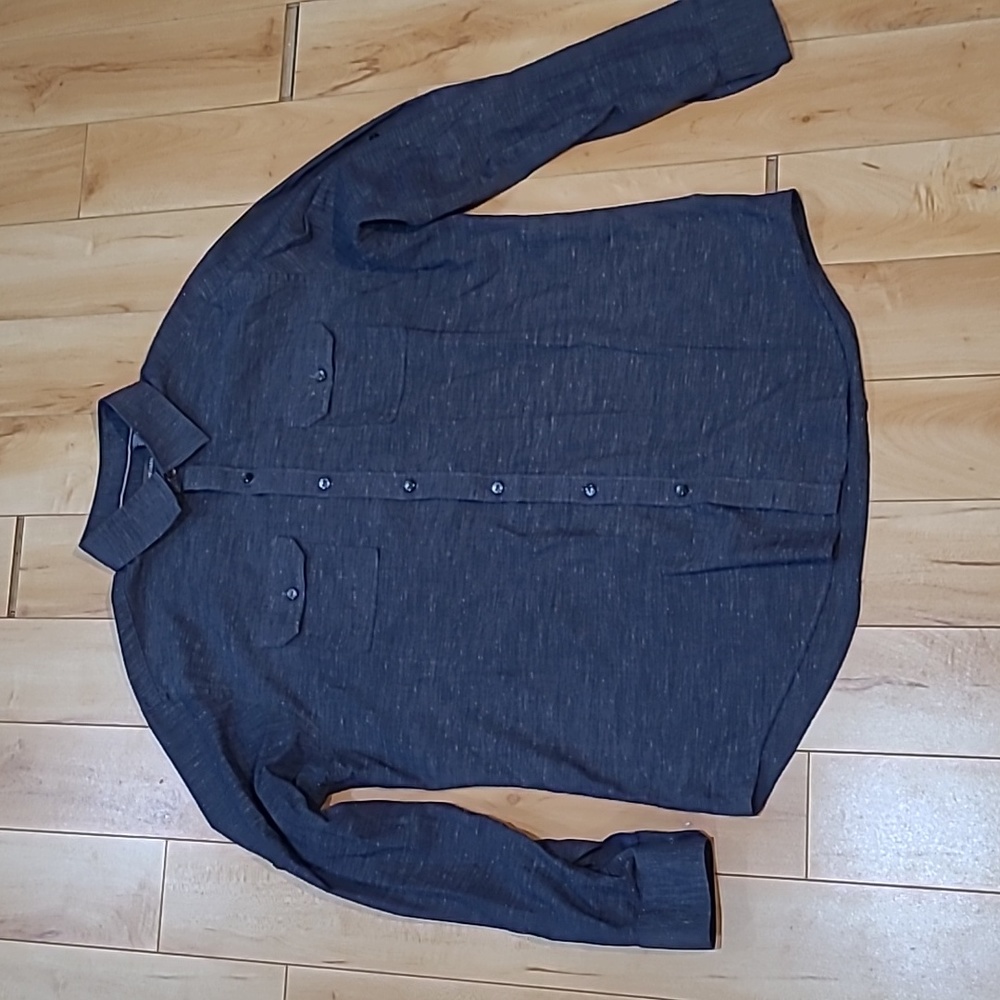 Van Heusen men's large blueish grey dress shirt